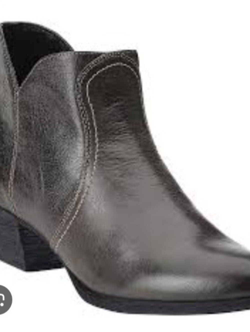Ariat Black Leather Low Heel Ankle Booties